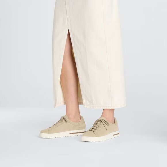 NEW Women's Birkenstock Bend Low Suede Leather (Sandcastle/White) - Picture 3 of 16